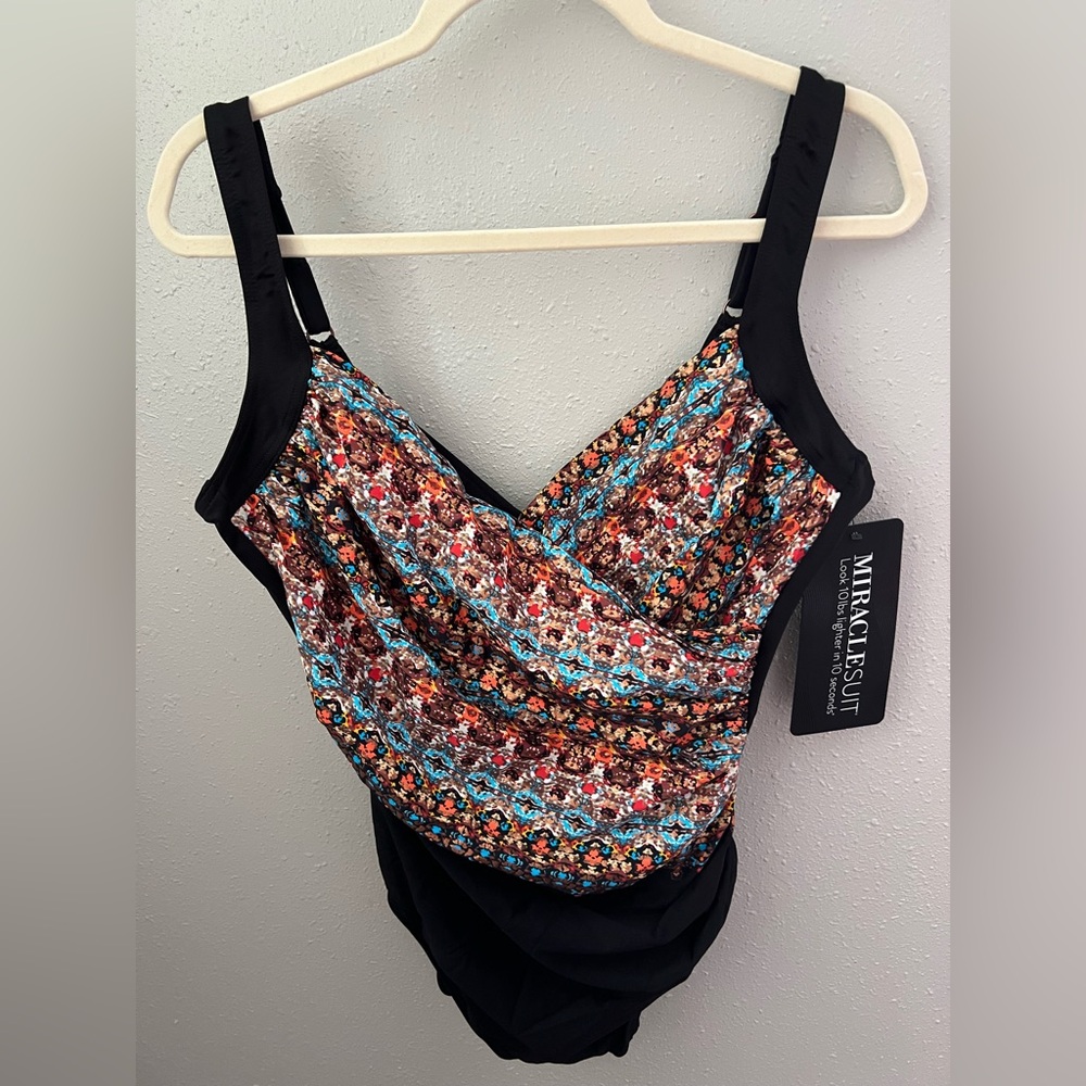 Miraclesuit One Piece Sanibel Swimsuit In Nefertiti It’s A Wrap New - Picture 3 of 12